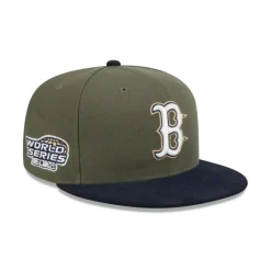 Flash Sale Boston Red Sox Olive Green 59FIFTY Fitted Hat - KTGCaps - Baseball caps for various teams, purchased online at a discount Caps