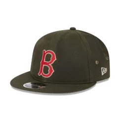Hot Boston Red Sox Rifle Green Retro Crown 9FIFTY Adjustable Hat - KTGCaps - Baseball caps for various teams, purchased online at a discount Caps