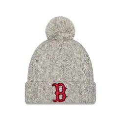 Cheap Boston Red Sox Shimmer Pom Knit Hat - KTGCaps - Baseball caps for various teams, purchased online at a discount Caps