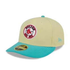 New Boston Red Sox Soft Yellow Low Profile 59FIFTY Fitted Hat - KTGCaps - Baseball caps for various teams, purchased online at a discount Caps