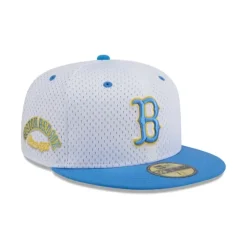 Flash Sale Boston Red Sox Throwback Mesh 59FIFTY Fitted Hat - KTGCaps - Baseball caps for various teams, purchased online at a discount Caps