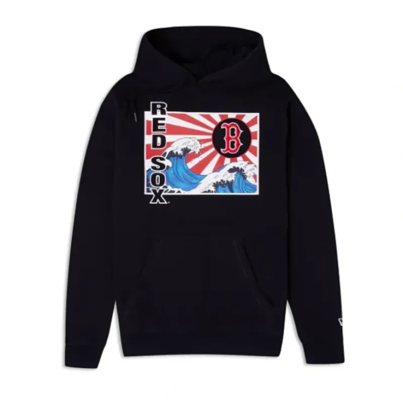 Fashion Boston Red Sox Tonal Wave Hoodie - KTGCaps - Baseball caps for various teams, purchased online at a discount Caps