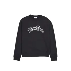 Fashion Brand New Era Arch Script Black Crewneck - KTGCaps - Baseball caps for various teams, purchased online at a discount Caps