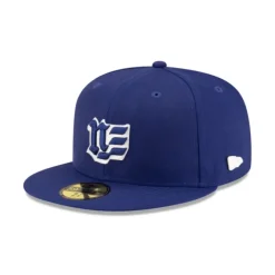 Fashion Brand New Era Blackletter Dark Royal 59FIFTY Fitted Hat - KTGCaps - Baseball caps for various teams, purchased online at a discount Caps