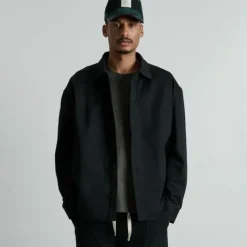 Online Brand New Era Ellicott Black Shirt Jacket - KTGCaps - Baseball caps for various teams, purchased online at a discount Caps