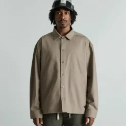 Best Sale Brand New Era Ellicott Brindle Shirt Jacket - KTGCaps - Baseball caps for various teams, purchased online at a discount Caps