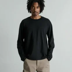 New Brand New Era Erhardt Black Long Sleeve TShirt - KTGCaps - Baseball caps for various teams, purchased online at a discount Caps