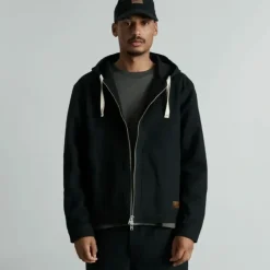 Discount Brand New Era Forge Black Hooded Work Jacket - KTGCaps - Baseball caps for various teams, purchased online at a discount Caps