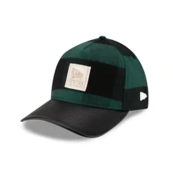 Best Brand New Era Lumber Plaid Kelly Green 9FORTY AFrame Adjustable Hat - KTGCaps - Baseball caps for various teams, purchased online at a discount Caps