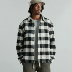 Online Brand New Era Lumber Plaid College White Shirt Jacket - KTGCaps - Baseball caps for various teams, purchased online at a discount Caps
