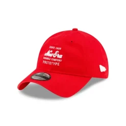 Best Brand New Era Prototype Front Door Red 9TWENTY Adjustable Hat - KTGCaps - Baseball caps for various teams, purchased online at a discount Caps