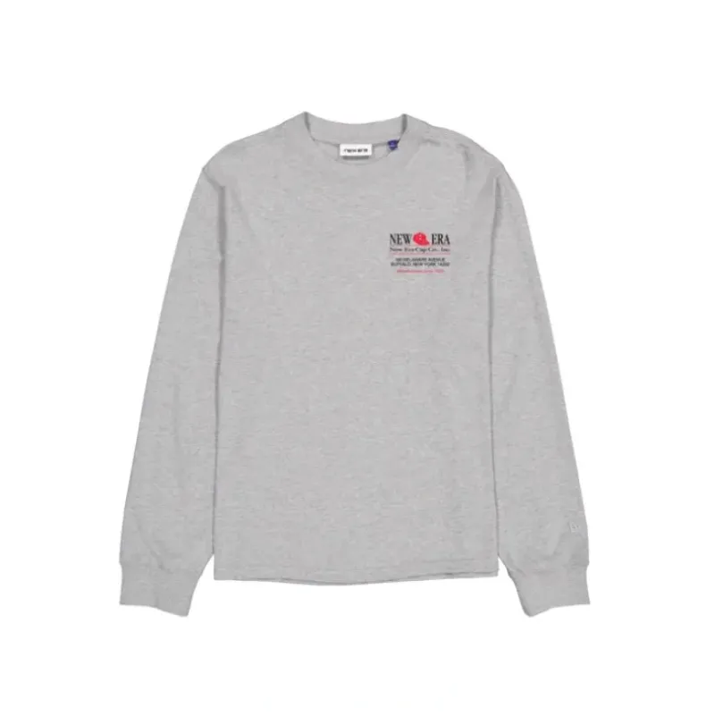 Hot Brand New Era Sized Graphic Heather Gray Long Sleeve TShirt - KTGCaps - Baseball caps for various teams, purchased online at a discount Caps
