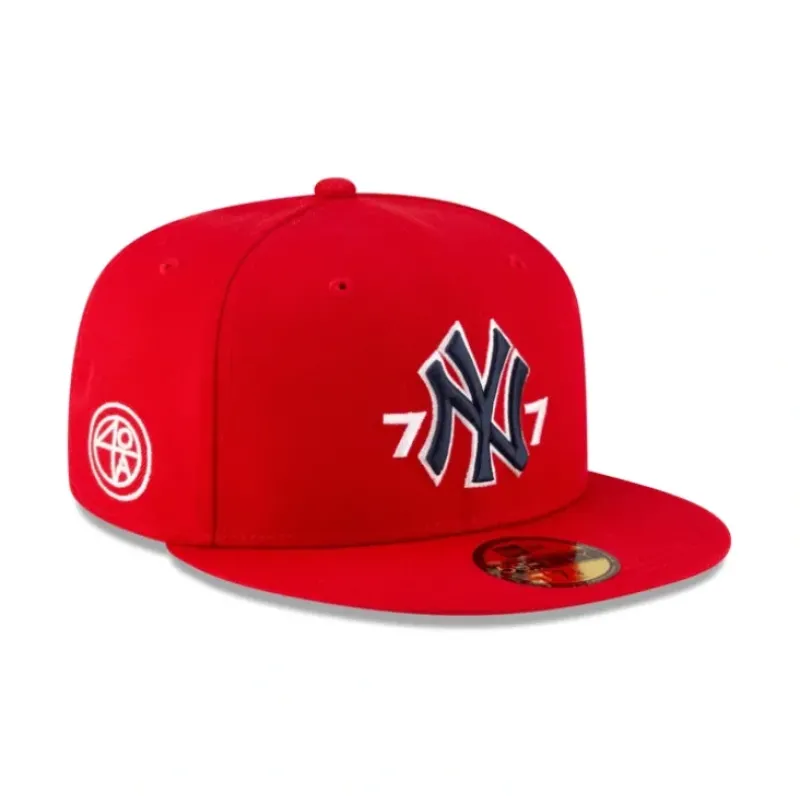 Discount Brand New Era x Spike Lee Scarlet 59FIFTY Fitted Hat - KTGCaps - Baseball caps for various teams, purchased online at a discount Caps
