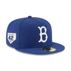 Flash Sale Brooklyn Dodgers Jackie Robinson Day 2024 59FIFTY Fitted Hat - KTGCaps - Baseball caps for various teams, purchased online at a discount Caps