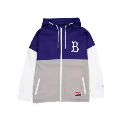 Clearance Brooklyn Dodgers Throwback Windbreaker - KTGCaps - Baseball caps for various teams, purchased online at a discount Caps
