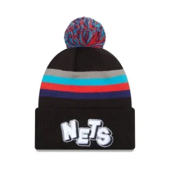 Clearance Brooklyn Nets 2023 City Edition Pom Knit Hat - KTGCaps - Baseball caps for various teams, purchased online at a discount Caps