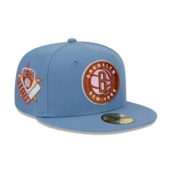 Discount Brooklyn Nets Color Pack Faded Blue 59FIFTY Fitted Hat - KTGCaps - Baseball caps for various teams, purchased online at a discount Caps