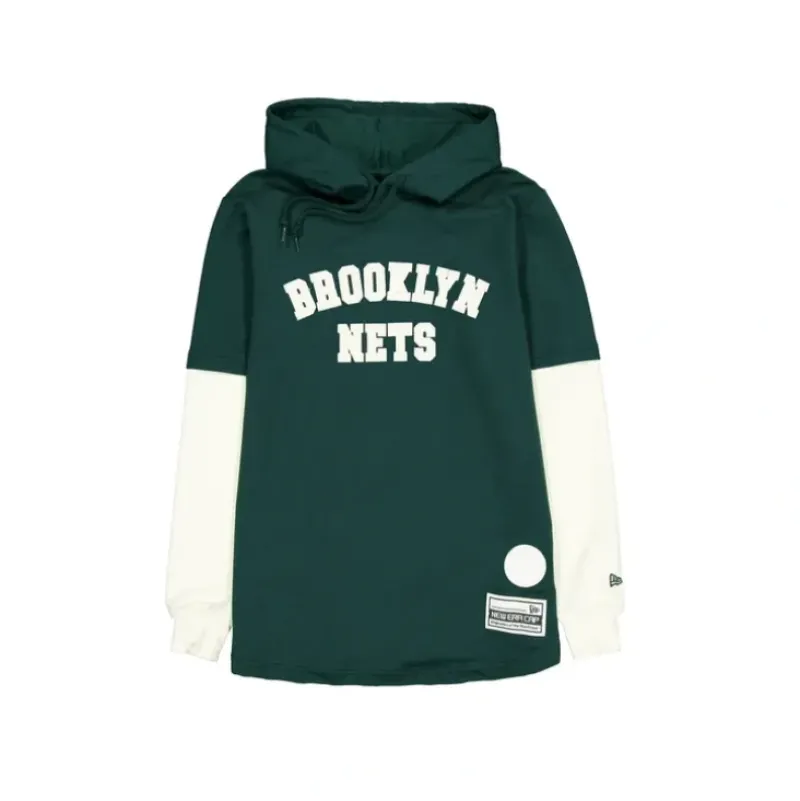 Hot Brooklyn Nets Dark Green Logo Select Hooded TShirt - KTGCaps - Baseball caps for various teams, purchased online at a discount Caps