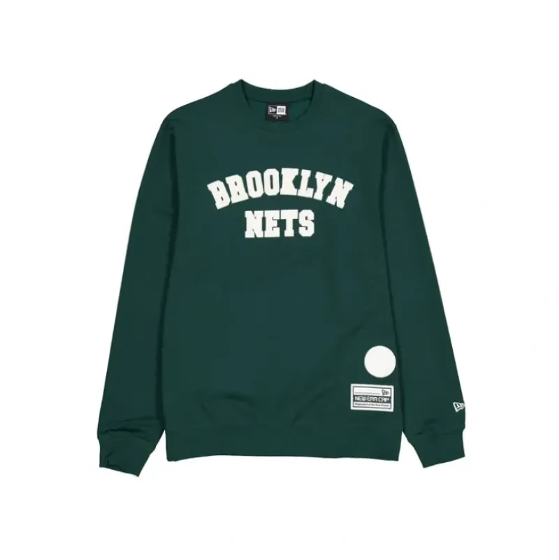 Flash Sale Brooklyn Nets Dark Green Logo Select Crewneck - KTGCaps - Baseball caps for various teams, purchased online at a discount Caps