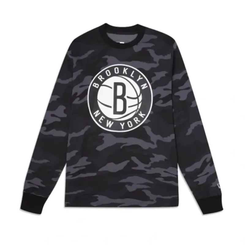 Clearance Brooklyn Nets Lifestyle Camo TShirt - KTGCaps - Baseball caps for various teams, purchased online at a discount Caps