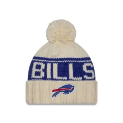 Fashion Buffalo Bills 2024 Cold Weather Chrome Pom Knit Hat - KTGCaps - Baseball caps for various teams, purchased online at a discount Caps