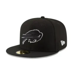 Sale Buffalo Bills Black amp White 59FIFTY Fitted Hat - KTGCaps - Baseball caps for various teams, purchased online at a discount Caps