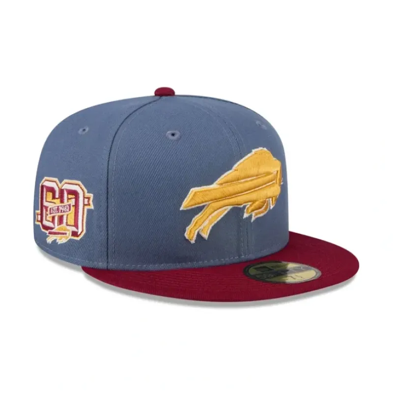 Discount Buffalo Bills Deep Blue 59FIFTY Fitted Hat - KTGCaps - Baseball caps for various teams, purchased online at a discount Caps