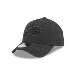 Shop Buffalo Bills Logo Essentials Black 9FORTY AFrame Snapback Hat - KTGCaps - Baseball caps for various teams, purchased online at a discount Caps