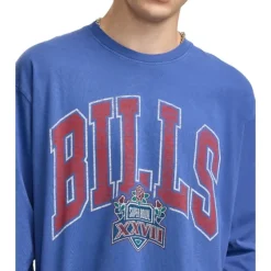 Best Buffalo Bills Oversized Essentials Long Sleeve TShirt - KTGCaps - Baseball caps for various teams, purchased online at a discount Caps
