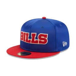 Shop Buffalo Bills Satin 59FIFTY Fitted Hat - KTGCaps - Baseball caps for various teams, purchased online at a discount Caps