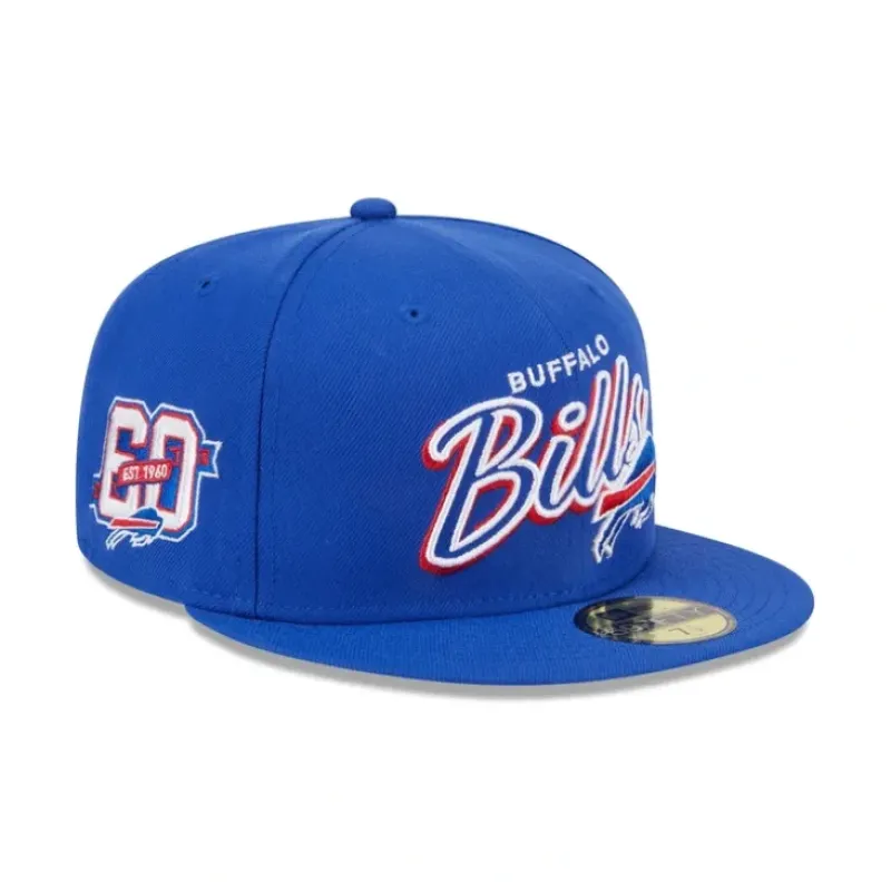 Discount Buffalo Bills Script Sided 59FIFTY Fitted Hat - KTGCaps - Baseball caps for various teams, purchased online at a discount Caps