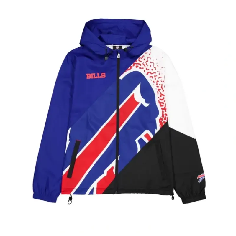 Fashion Buffalo Bills Sport Classics Color Block Windbreaker - KTGCaps - Baseball caps for various teams, purchased online at a discount Caps
