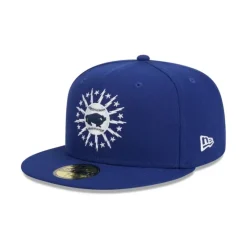 Online Buffalo Bisons Theme Night Blue 59FIFTY Fitted Hat - KTGCaps - Baseball caps for various teams, purchased online at a discount Caps