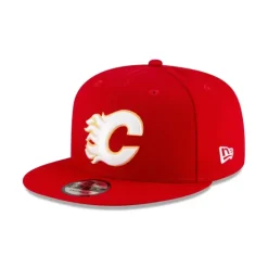 Hot Calgary Flames Red 9FIFTY Snapback Hat - KTGCaps - Baseball caps for various teams, purchased online at a discount Caps