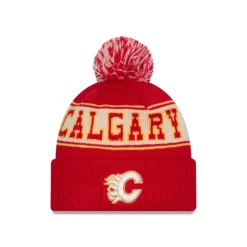 Flash Sale Calgary Flames Retro Pom Knit Hat - KTGCaps - Baseball caps for various teams, purchased online at a discount Caps