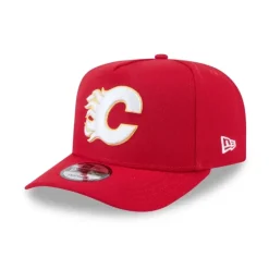 Flash Sale Calgary Flames Team 9FIFTY AFrame Snapback Hat - KTGCaps - Baseball caps for various teams, purchased online at a discount Caps