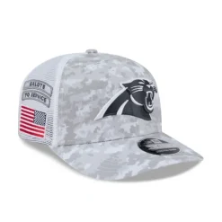 Cheap Carolina Panthers 2024 Salute to Service 9SEVENTY Trucker Hat - KTGCaps - Baseball caps for various teams, purchased online at a discount Caps