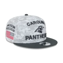 Flash Sale Carolina Panthers 2024 Salute to Service 9FIFTY Snapback Hat - KTGCaps - Baseball caps for various teams, purchased online at a discount Caps