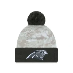 New Carolina Panthers 2024 Salute to Service Pom Knit Hat - KTGCaps - Baseball caps for various teams, purchased online at a discount Caps