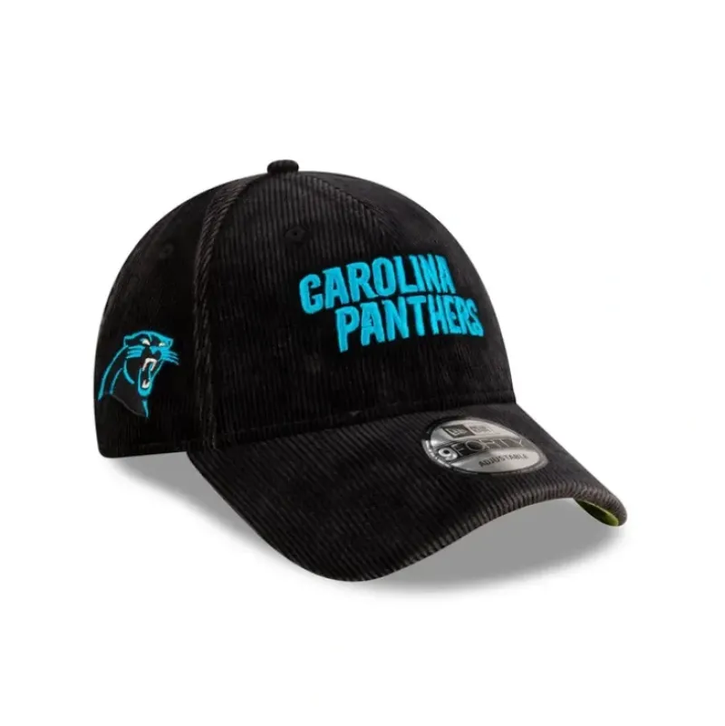 Best Sale Carolina Panthers Washed Cord 9FORTY Adjustable Hat - KTGCaps - Baseball caps for various teams, purchased online at a discount Caps