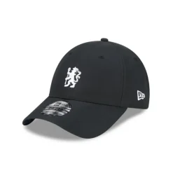 Outlet Chelsea FC Black 9FORTY Adjustable Hat - KTGCaps - Baseball caps for various teams, purchased online at a discount Caps