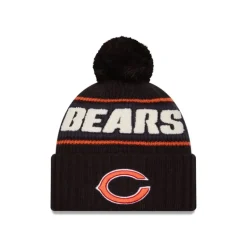 Sale Chicago Bears 2024 Cold Weather Black Pom Knit Hat - KTGCaps - Baseball caps for various teams, purchased online at a discount Caps