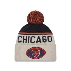 Hot Chicago Bears 2024 Cold Weather Historic Pom Knit Hat - KTGCaps - Baseball caps for various teams, purchased online at a discount Caps