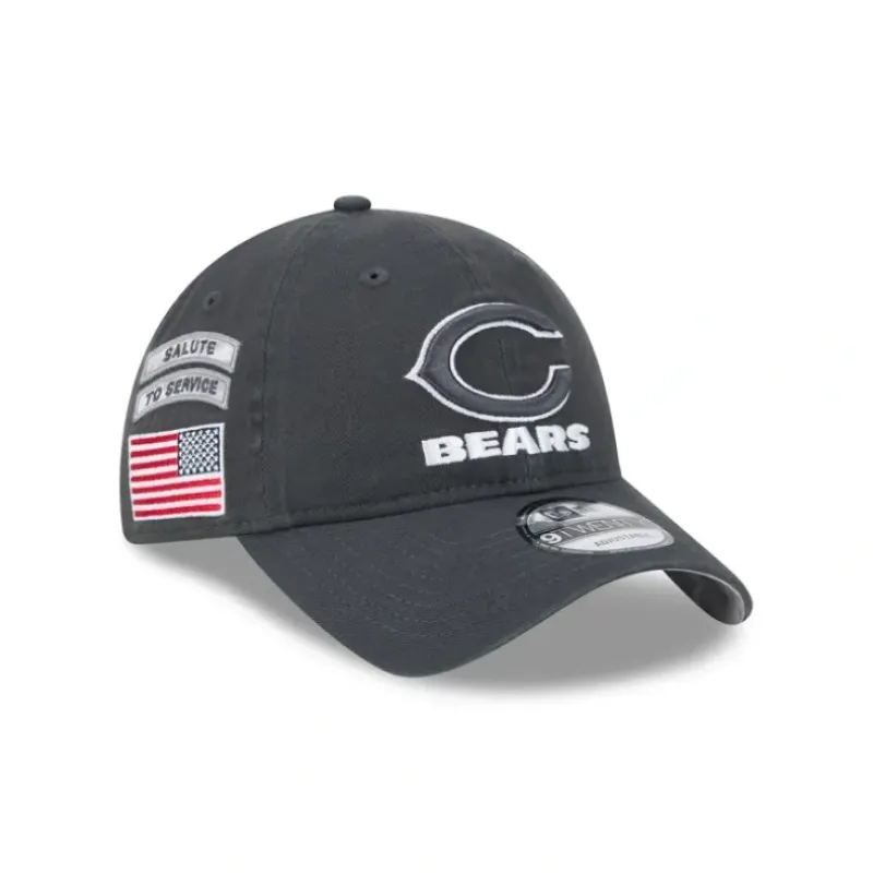 Store Chicago Bears 2024 Salute to Service 9TWENTY Adjustable Hat - KTGCaps - Baseball caps for various teams, purchased online at a discount Caps