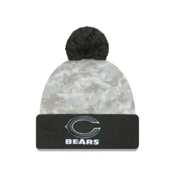 Best Chicago Bears 2024 Salute to Service Pom Knit Hat - KTGCaps - Baseball caps for various teams, purchased online at a discount Caps