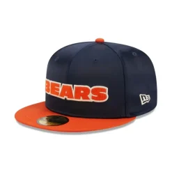 Shop Chicago Bears Satin 59FIFTY Fitted Hat - KTGCaps - Baseball caps for various teams, purchased online at a discount Caps