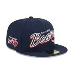 Flash Sale Chicago Bears Script Sided 59FIFTY Fitted Hat - KTGCaps - Baseball caps for various teams, purchased online at a discount Caps