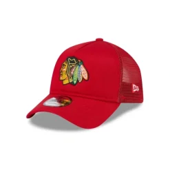 New Chicago Blackhawks 9FORTY AFrame Trucker Hat - KTGCaps - Baseball caps for various teams, purchased online at a discount Caps