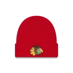 Fashion Chicago Blackhawks Waffle Knit Beanie - KTGCaps - Baseball caps for various teams, purchased online at a discount Caps