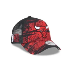 Sale Chicago Bulls 2024 TipOff 9FORTY AFrame Trucker Hat - KTGCaps - Baseball caps for various teams, purchased online at a discount Caps